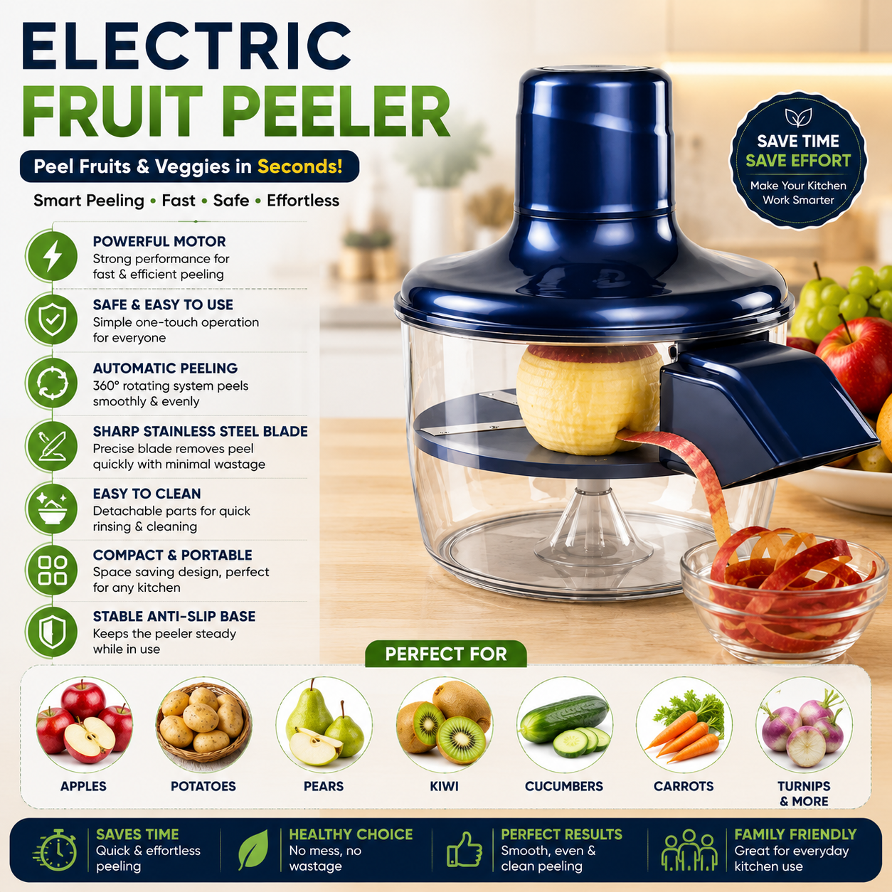 Electronic Fruit Peeler